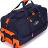 Дорожная сумка на колесах TsV 445.20 сине-оранжевая